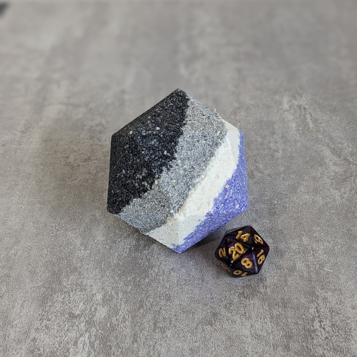 Asexual Pride Bath Bomb with Random Die