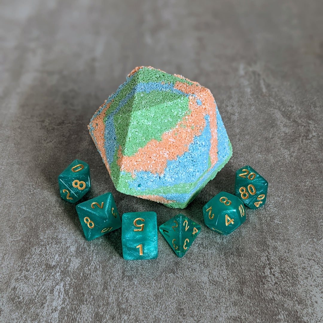 Acid Splash Bath Bomb with Random Die