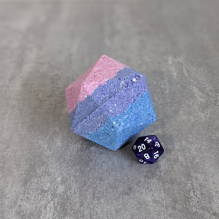 Bisexual Pride Bath Bomb with Random Die