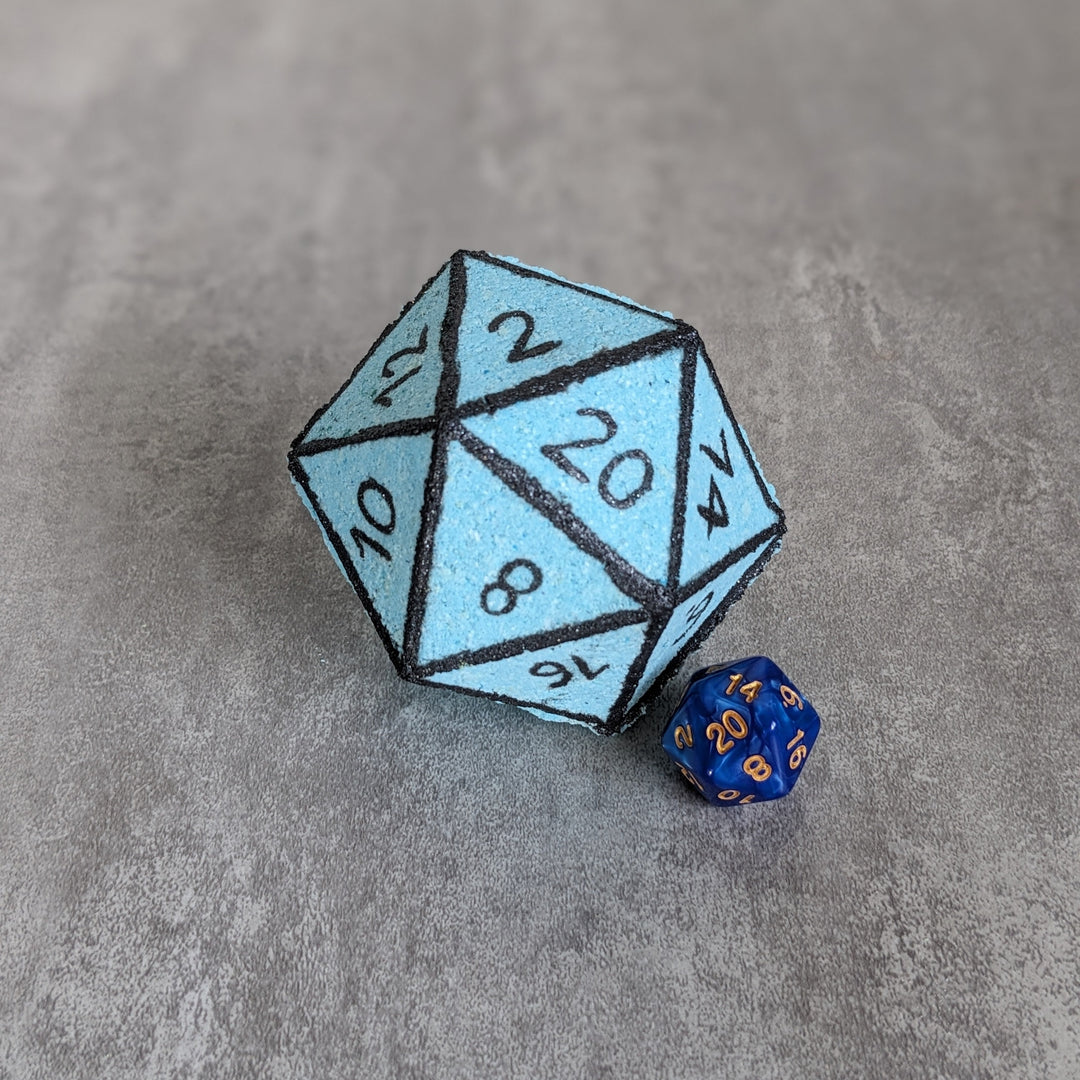 Blue Raspberry Bath Bomb with Random Die