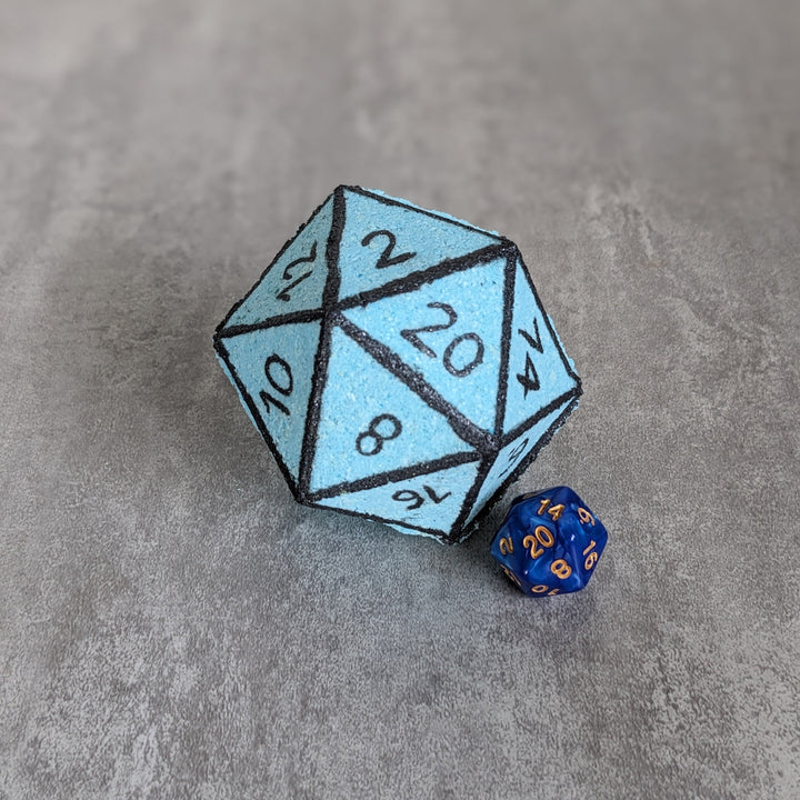 Blue Raspberry Bath Bomb with Random Die