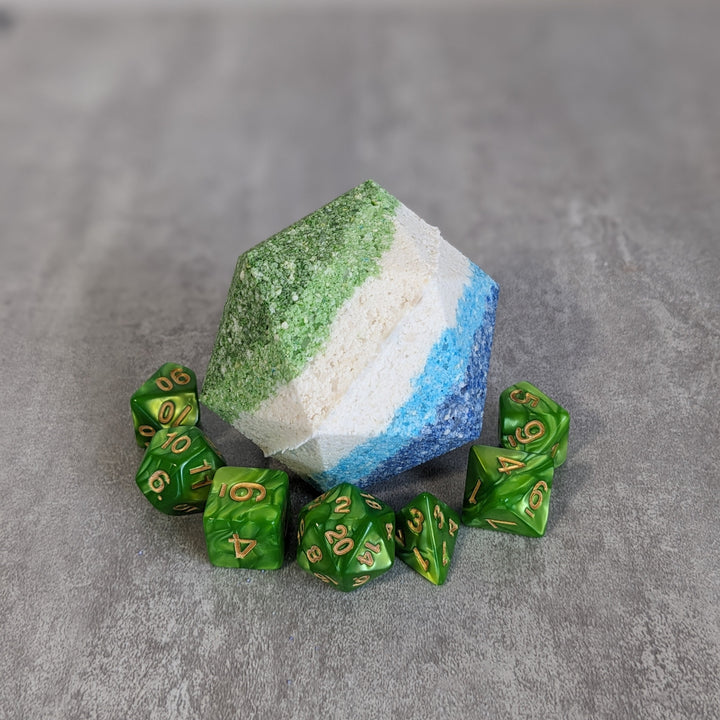 Gay Pride Bath Bomb with Random Die