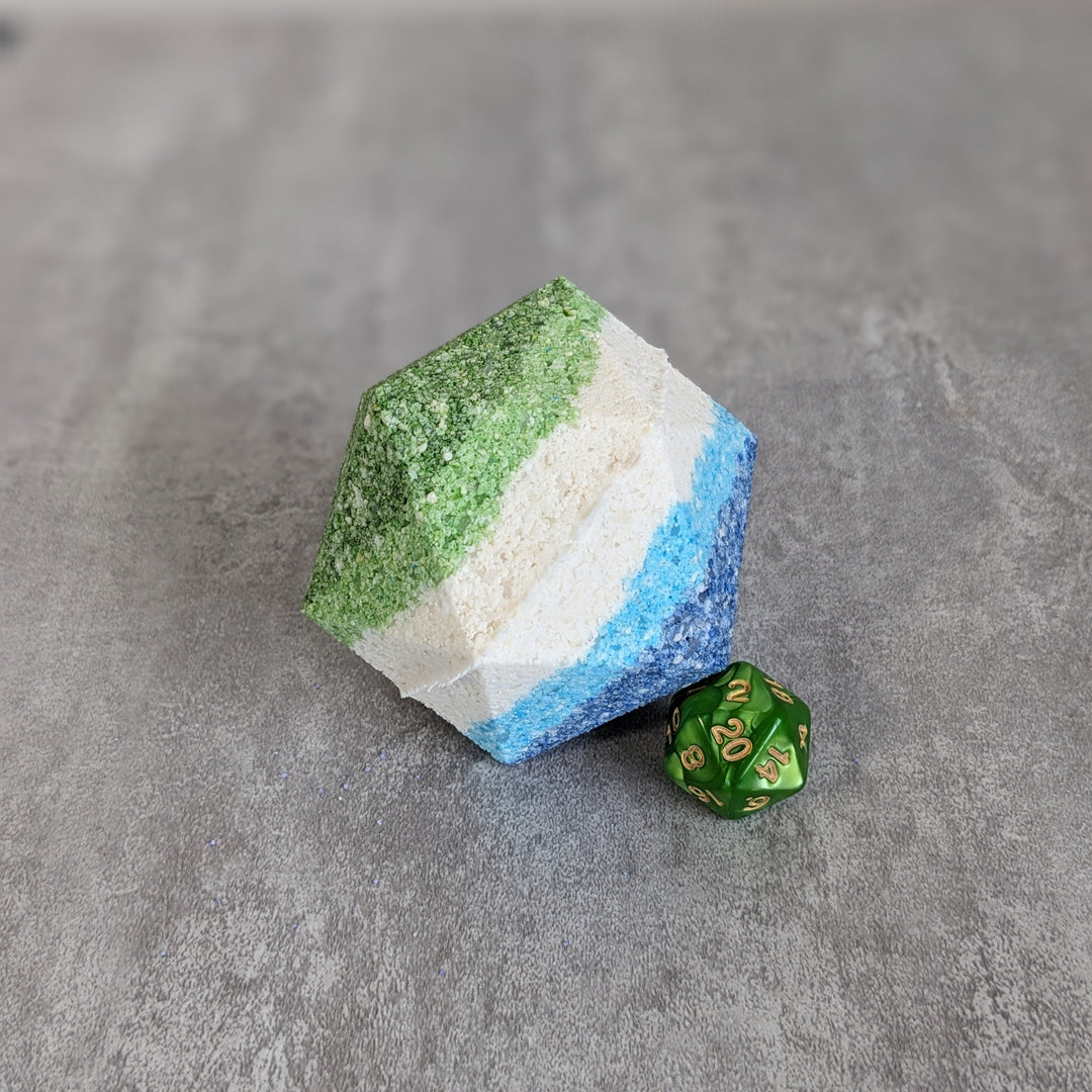 Gay Pride Bath Bomb with Random Die