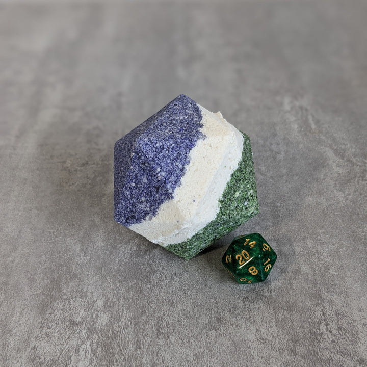 Genderqueer Pride Bath Bomb with Random Die