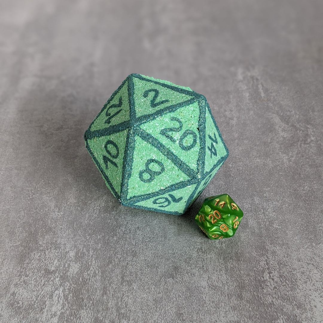 Green Apple Bath Bomb with Random Die