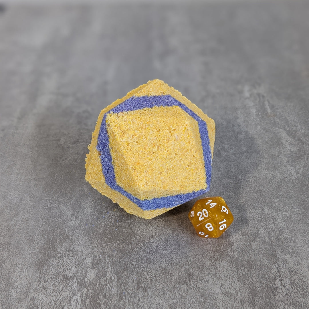 Intersex Pride Bath Bomb with Random Die