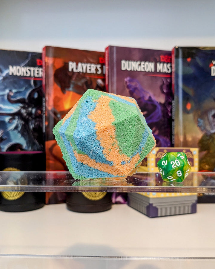Elemental Themed Bath Bomb Gift Box with Bonus Dice