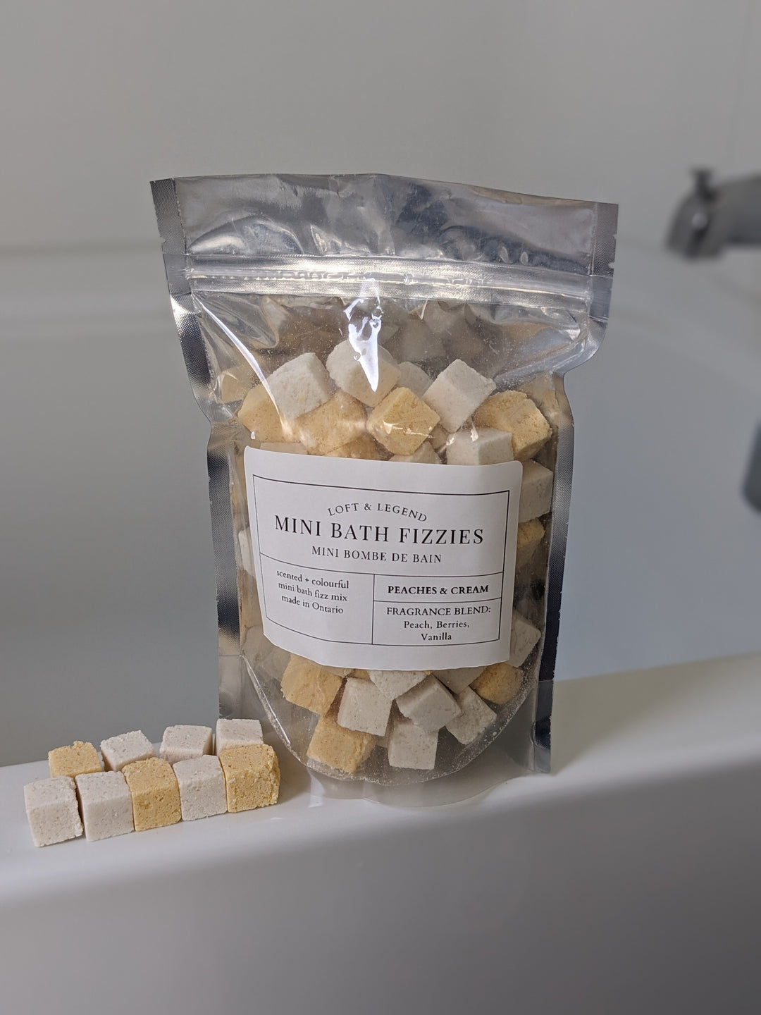 Peaches &amp; Cream Mini Bath Bombs