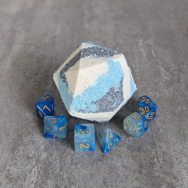 Ray of Frost Bath Bomb with Random Die