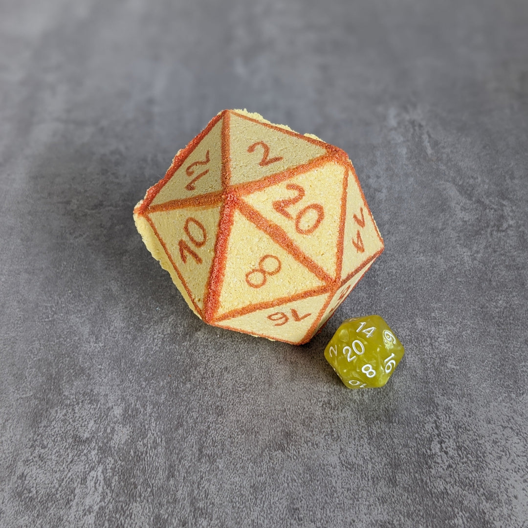 Tropical Passionfruit Bath Bomb with Random Die