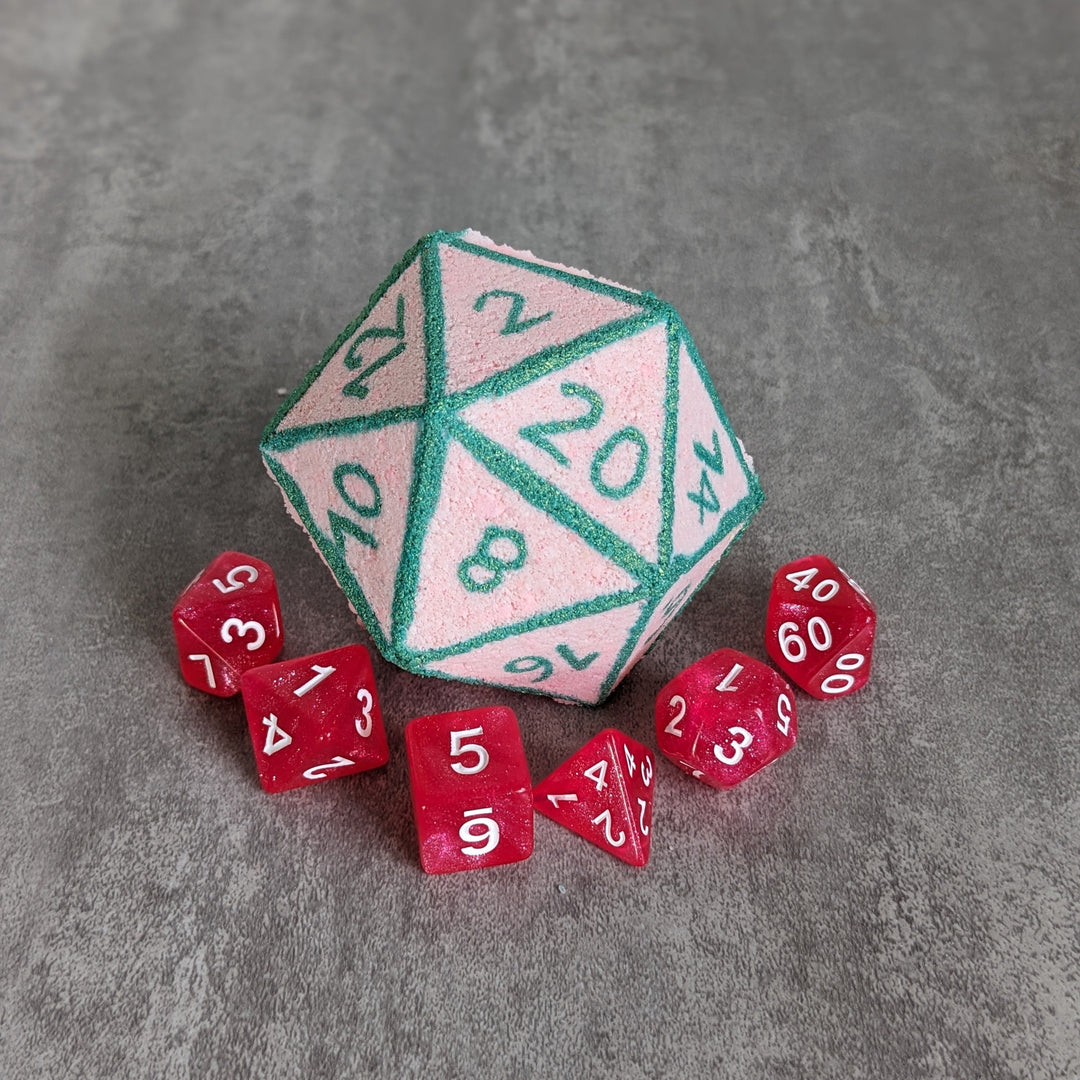 Watermelon Bath Bomb with Random Die